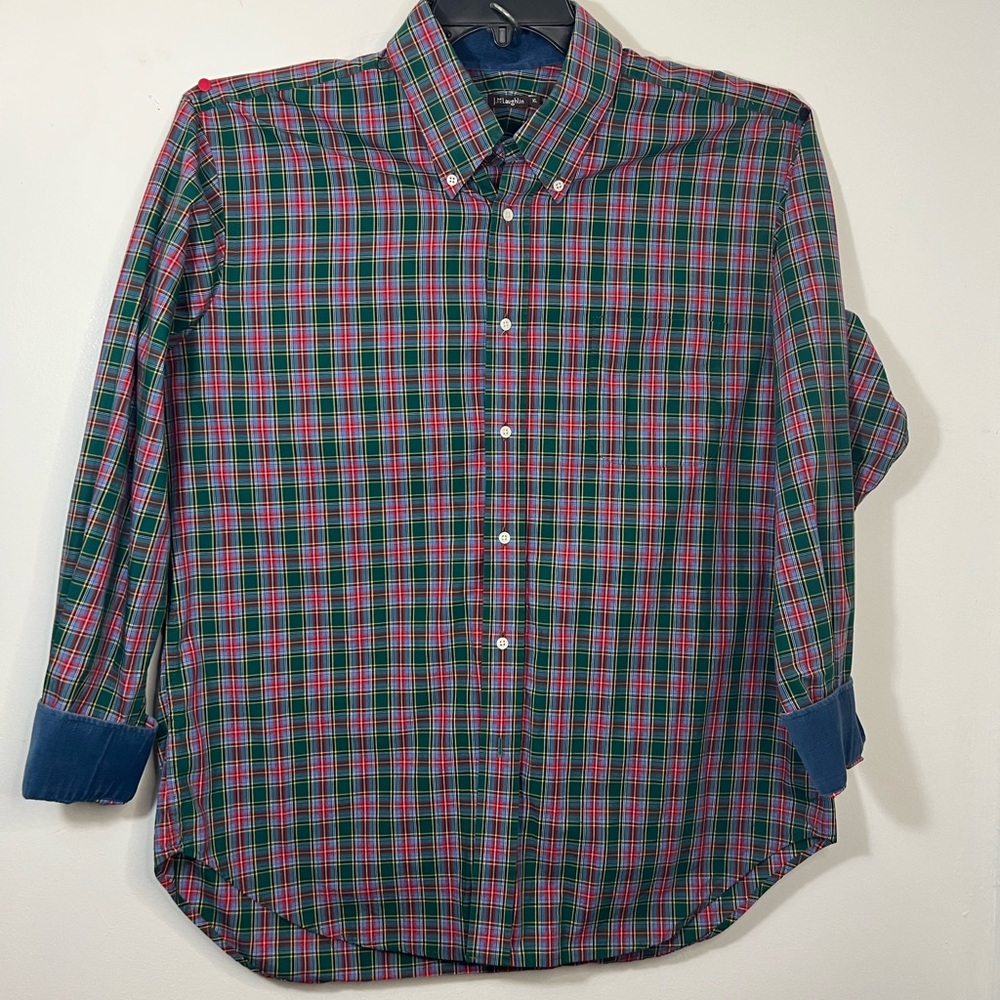 Mens causal button down collar shirt